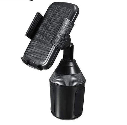 Adjustable car cup holder and smartphone mount with 360-degree rotation and eco-friendly ABS design