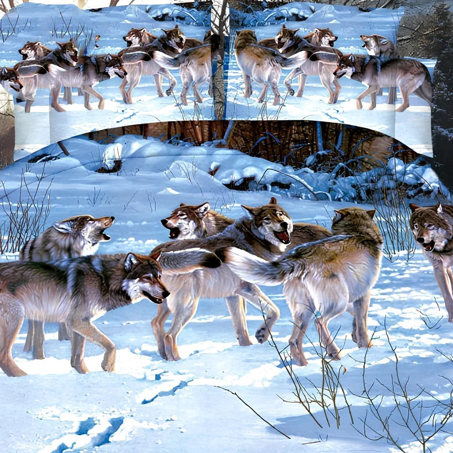 Brushed 3D floral pattern four-piece bedding set with quilt cover, sheets, and pillowcases in blue colour