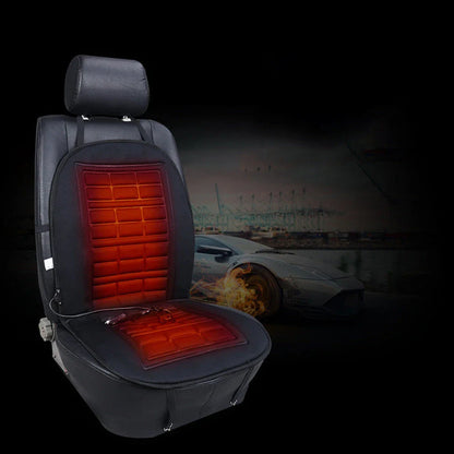 Premium heated car seat cushion with adjustable temperature settings for personalized comfort and support