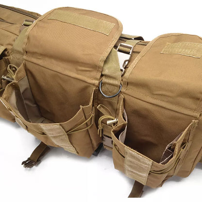 Tactical multifunctional backpack in khaki, black, or army green with 45L capacity and waterproof fabric