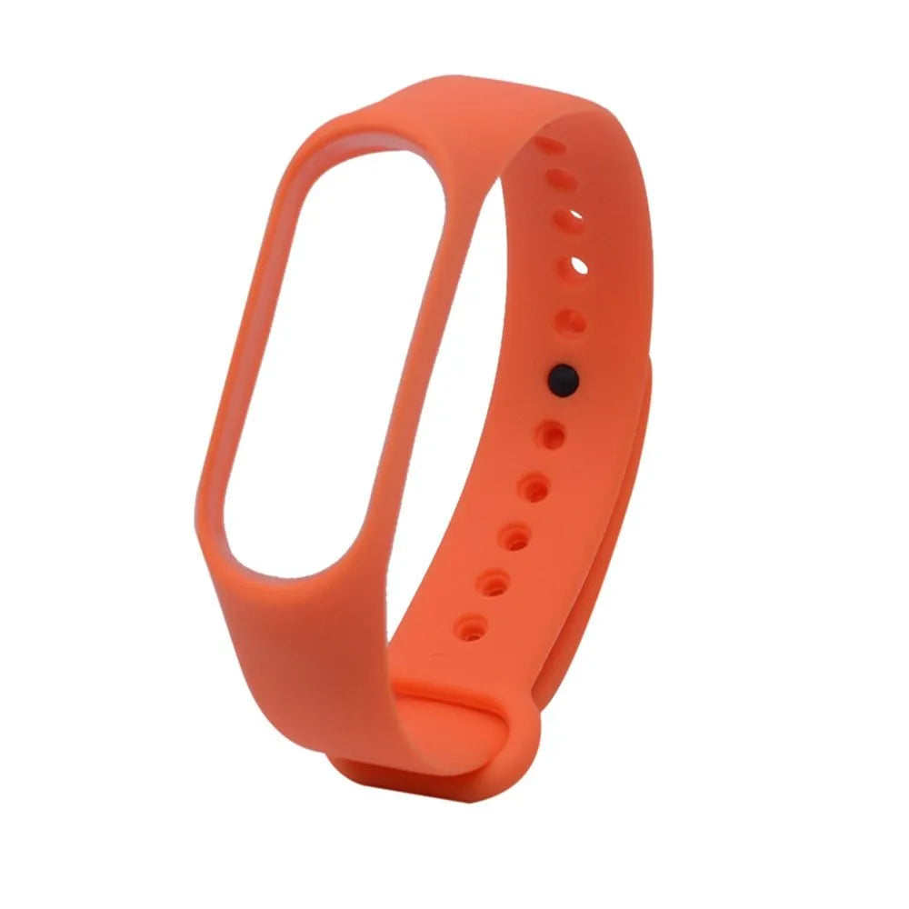 Silicone replacement strap for Xiaomi Mi Band 3 fitness tracker in multiple colour options