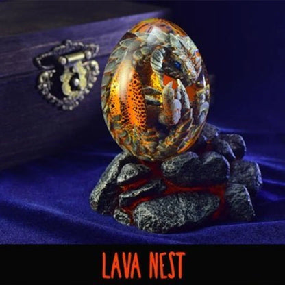 Lava Dragon Egg Desktop Decoration Dinosaur Egg Resin Crafts in various colors and styles