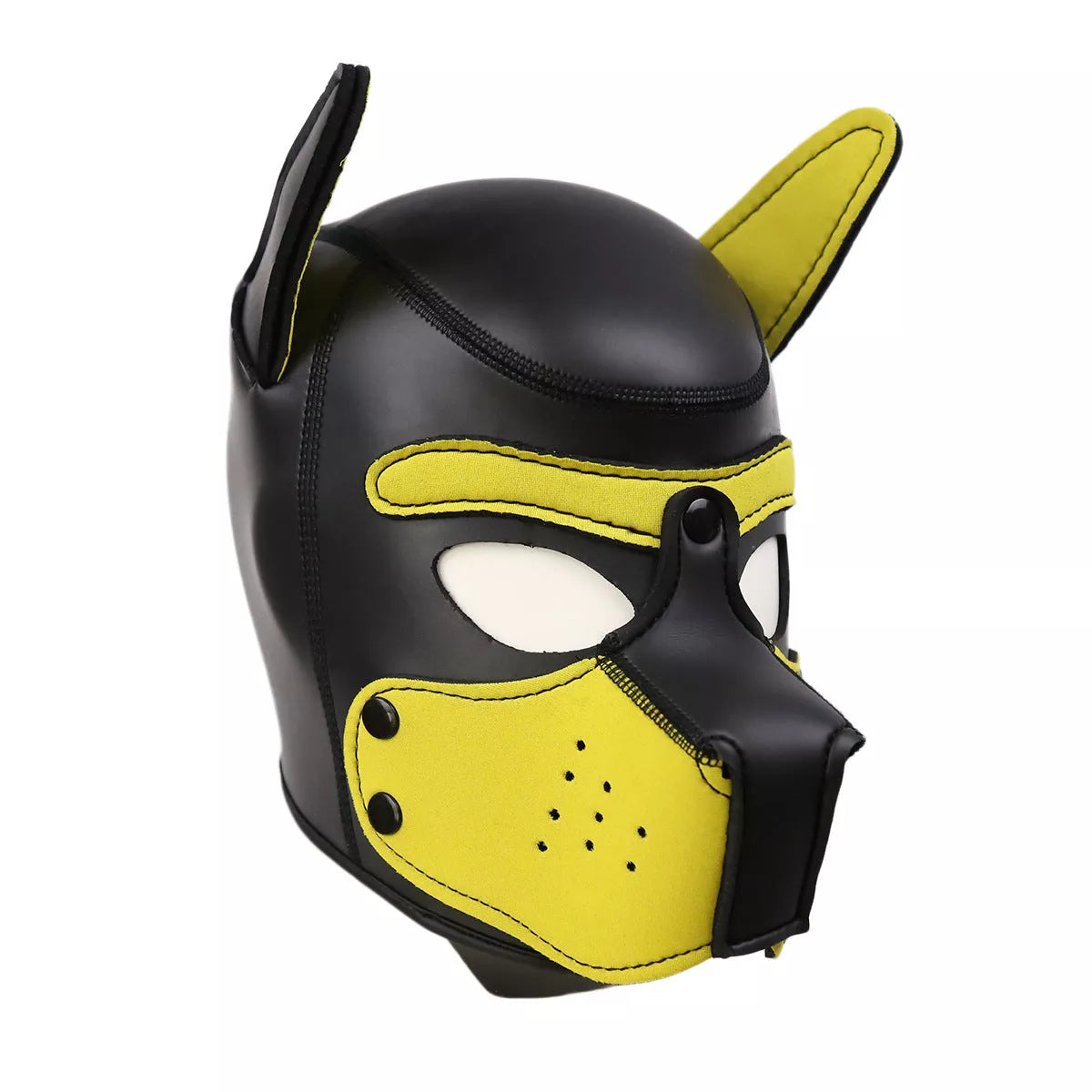 Adjustable CR Rubber Dog Headgear in multiple colors for secure fit