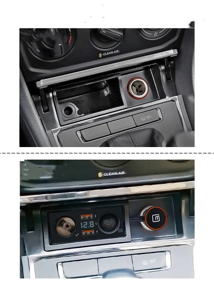 Volkswagen USB car charger with QC3.0 fast charging for Lavida, Bora and Weiling models
