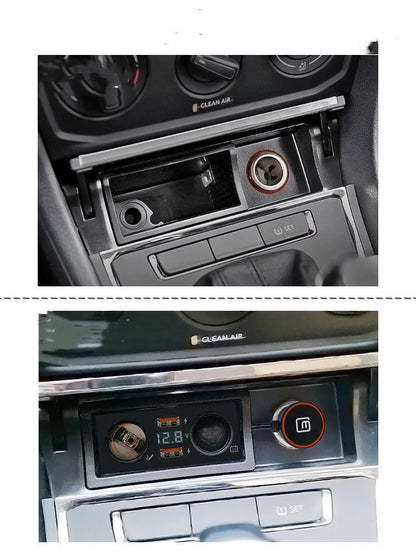 Volkswagen USB car charger with QC3.0 fast charging for Lavida, Bora and Weiling models