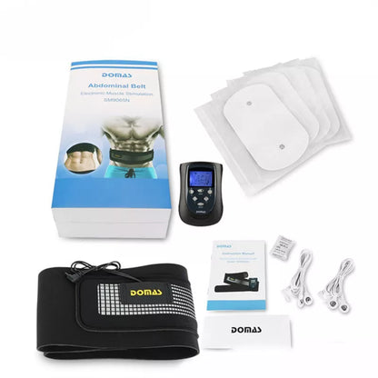 Black electronic weight loss and abdomen massager with battery power