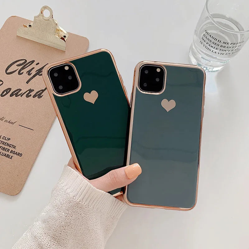 TPU iPhone case in solid colour, slim back cover design for models 6 to 11 Pro Max