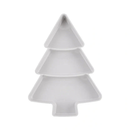 Christmas Tree Shaped Fruit Platter for festive snack and dessert serving