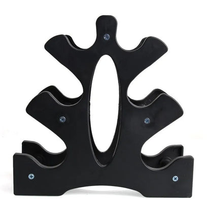 PVC dumbbell rack for organising 1 to 5 fitness equipment stands