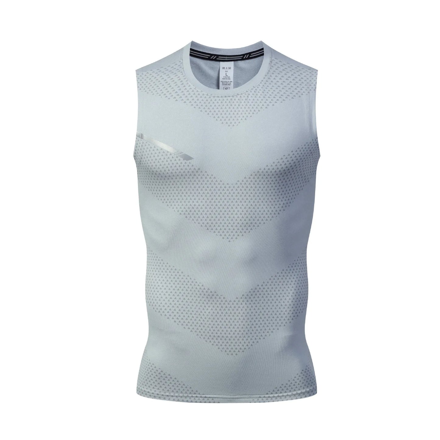 Men's solid colour quick-drying outdoor sports top in chemical fibre blend fabric