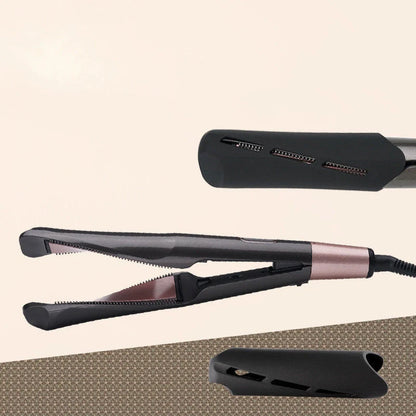 2-in-1 Professional Hair Straightener and Crimper with adjustable temperature and LCD screen