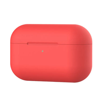 Silicone protective cover for AirPods Pro headphones in multiple colour options showing shock absorption design