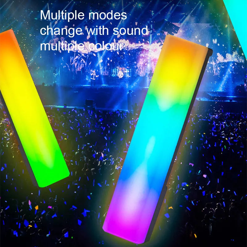 3D RGB light pick-up table top ambiance lamp with colourful voice-activated rhythm lighting