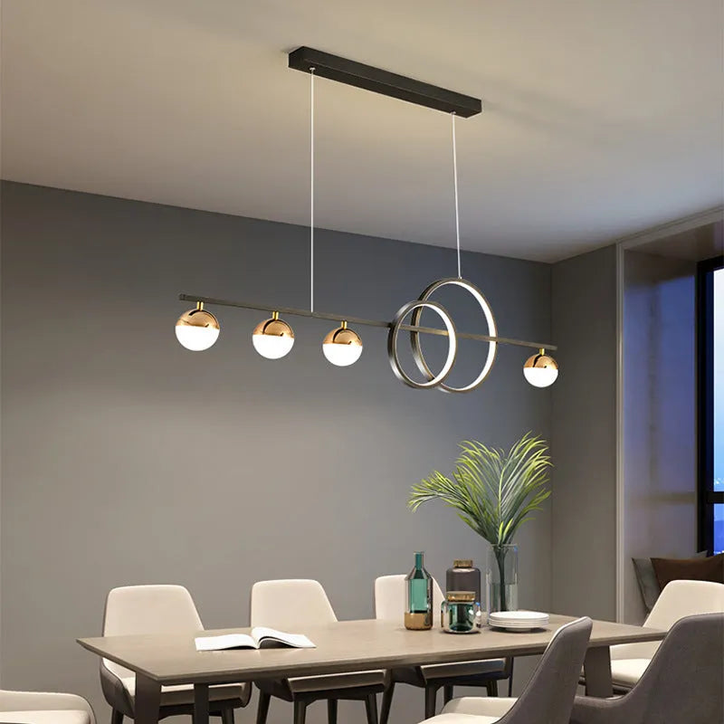 Rectangular aluminium ceiling lamp in black or gold finish, with remote control for dimming, sizes 80cm 95cm 120cm