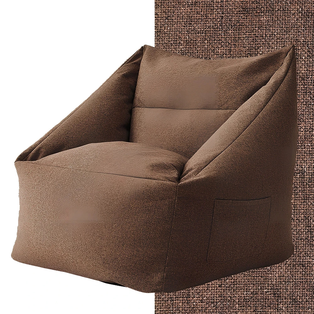 Fabric leisure sofa chair in charcoal grey with 66cm square seating and 70cm height