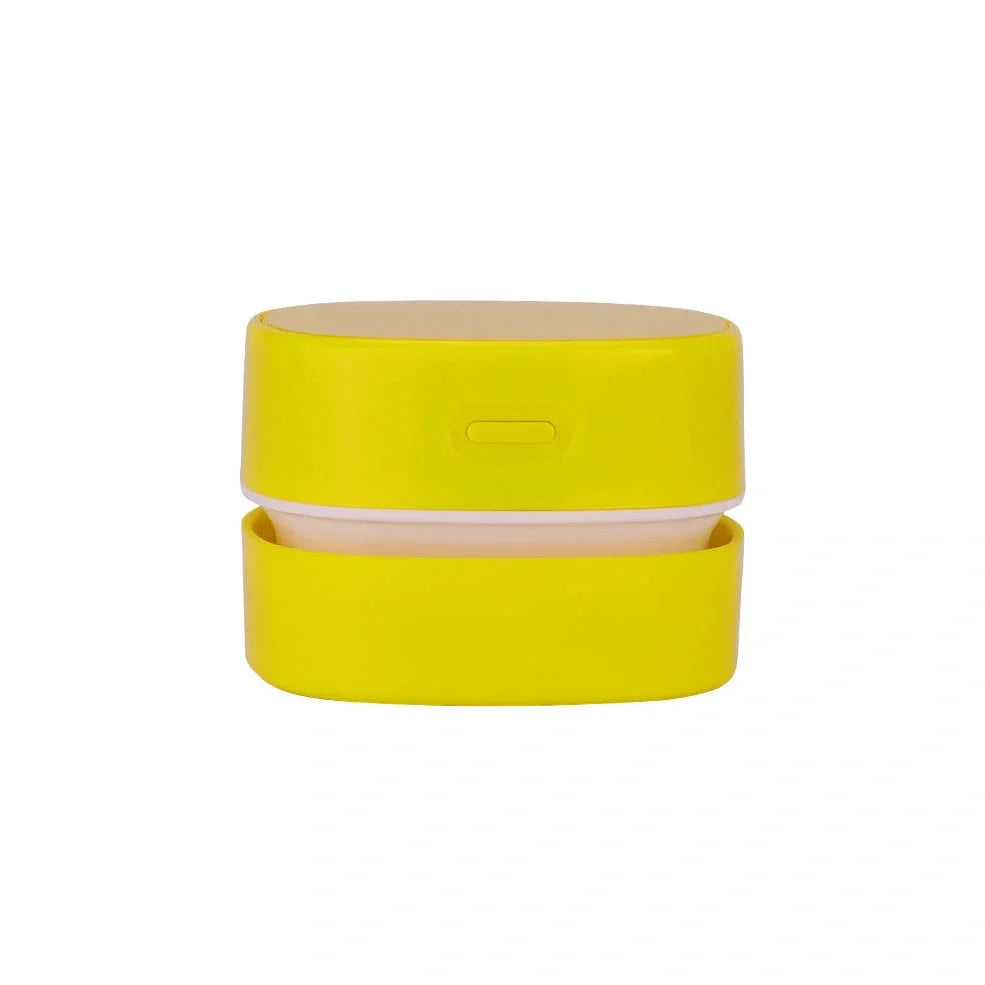 Desktop vacuum cleaner with two-in-one brush nozzle for keyboard and surface cleaning