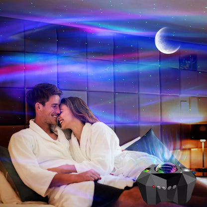 USB Water Pattern Bluetooth Music Ocean Star Projector Lamp with remote control