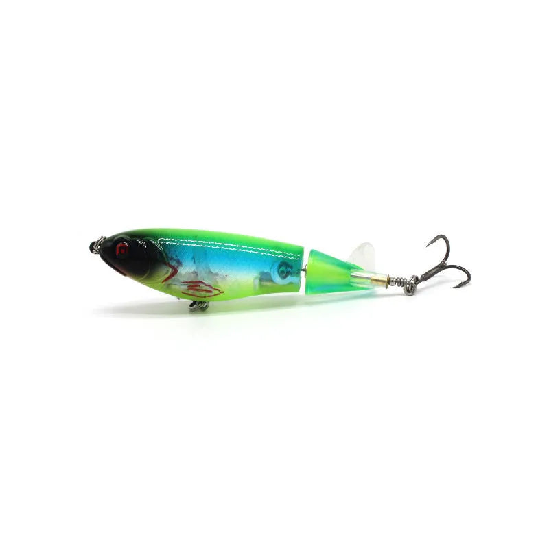 7.5cm road fishing bait showing bionic design with colour variants and 8g weight