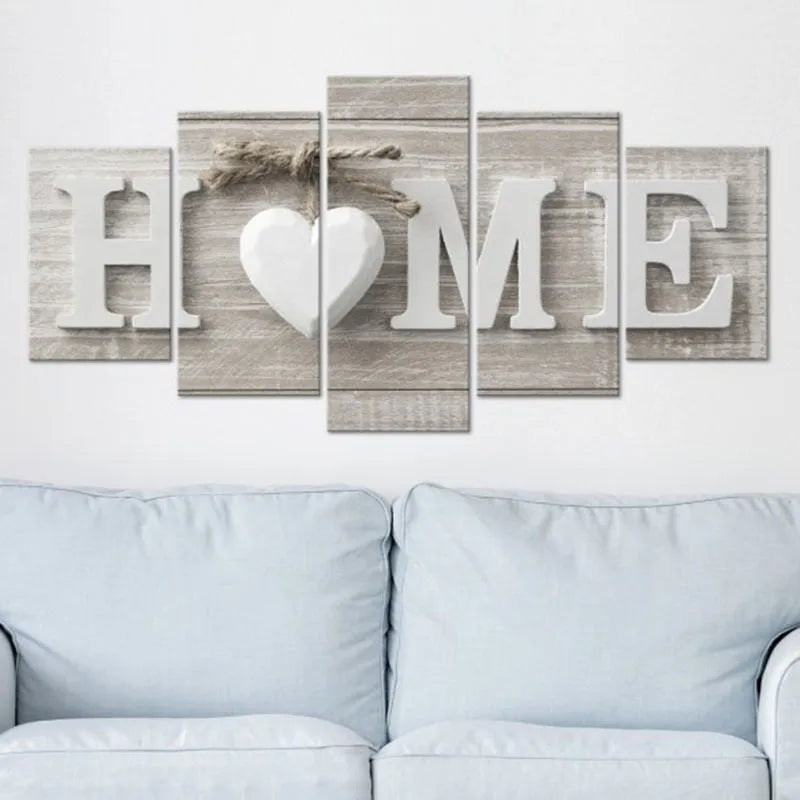 HOME series canvas oil painting on chemical fibre cloth in L, M, S, or XL size