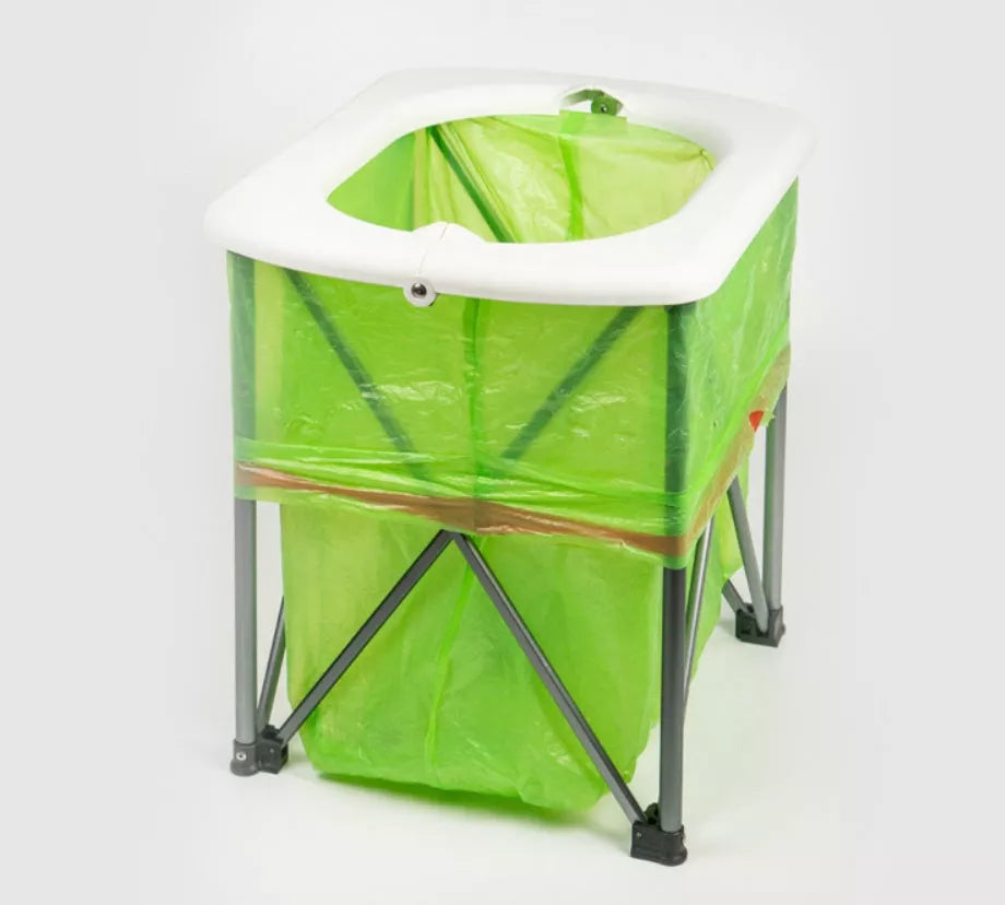 Brother BRS-94 green portable folding toilet for outdoor and travel use