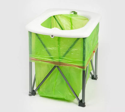 Brother BRS-94 green portable folding toilet for outdoor and travel use