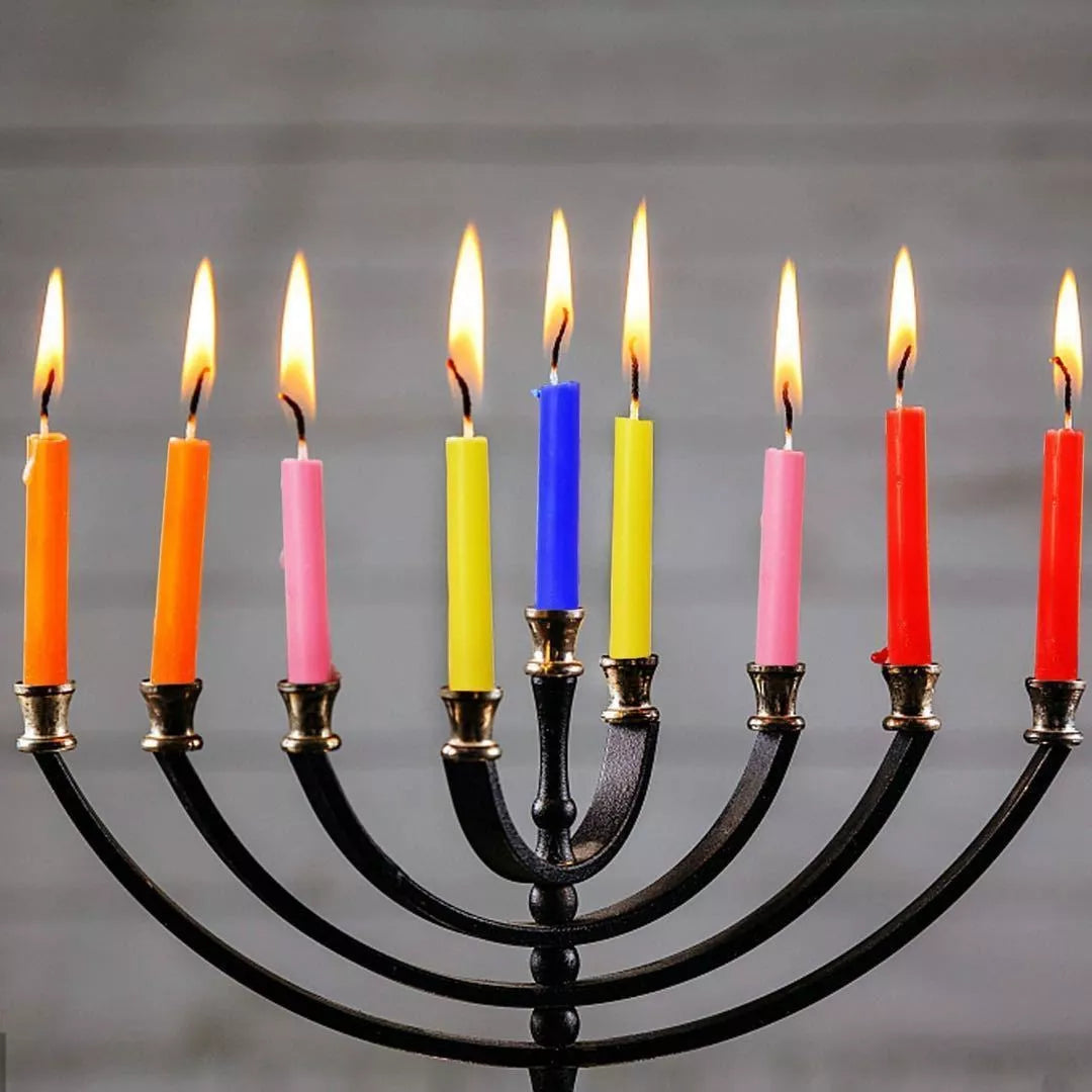 100 pack of colorful smokeless and tasteless birthday candles for clean celebrations