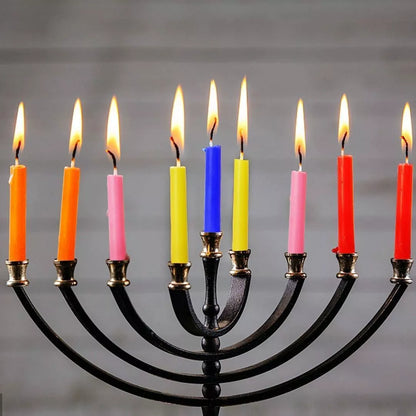 100 pack of colorful smokeless and tasteless birthday candles for clean celebrations