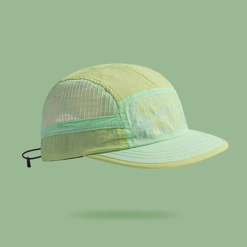 Gradient quick-drying mesh baseball cap with dome crown in summer colours