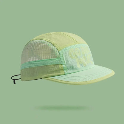 Gradient quick-drying mesh baseball cap with dome crown in summer colours