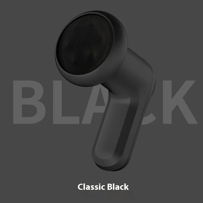 USB electric massager in black colour with meridian dredging function for back and neck relief