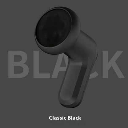 USB electric massager in black colour with meridian dredging function for back and neck relief