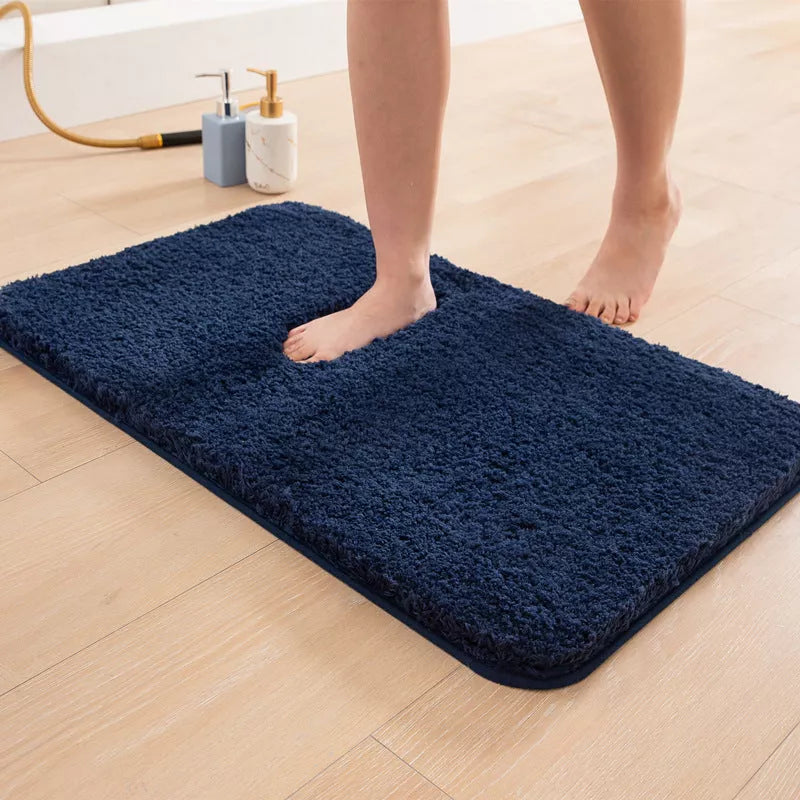 Polyester fiber doormat in various colors and sizes for home entryways