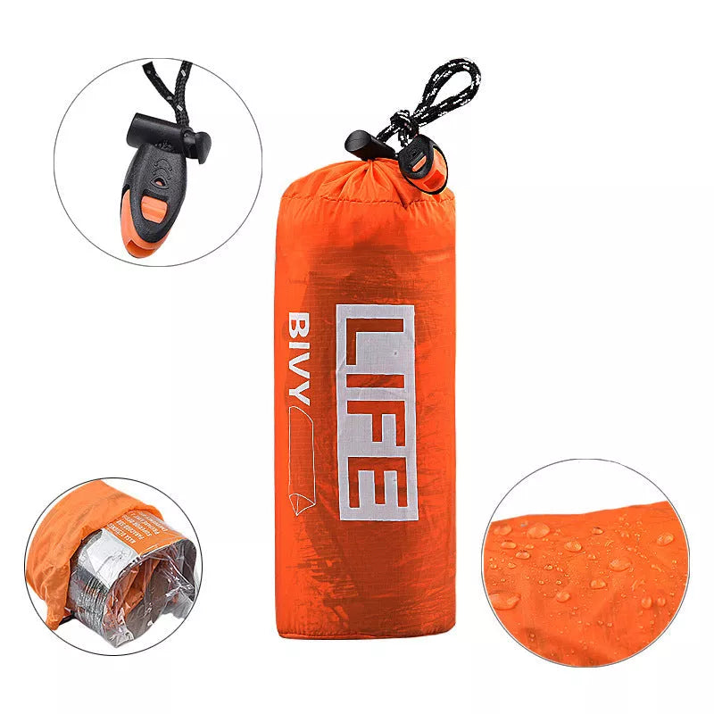 Outdoor single-layer warm tent with PE aluminum film, lightweight and durable for camping and emergencies