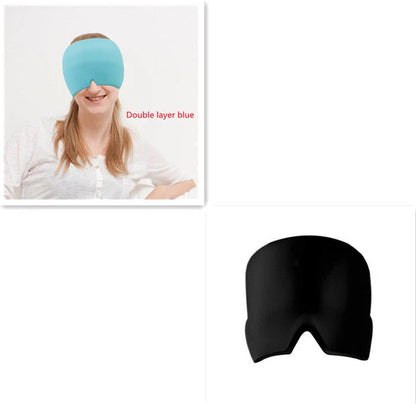 Soothing ice gel eye mask with elastic cloth design for headache and eye strain relief