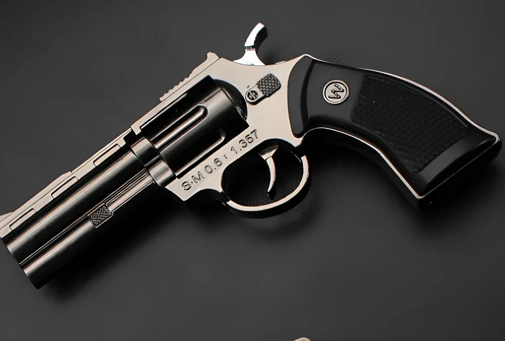 Windproof metal lighter with black finish measuring 8.5cm length with direct flame ignition