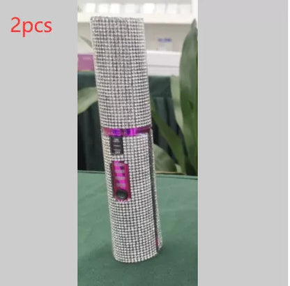 2-In-1 Electric USB Hair Straightening Brush with ceramic coating for healthy styling