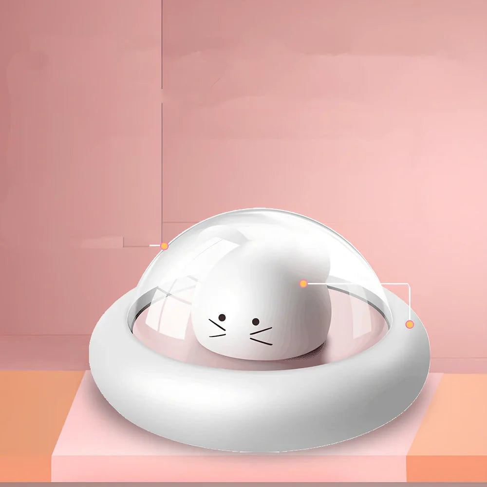 Space Moe Mouse night light with push switch and warm 100 lumen glow for children's bedrooms