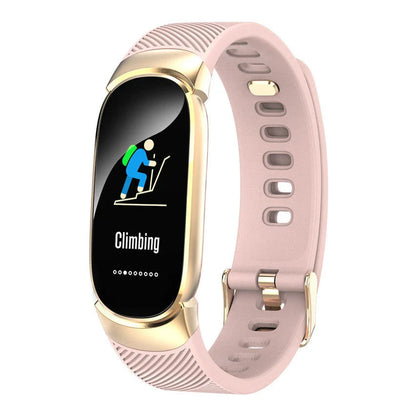 QW16 Smart Sports Bracelet with vibrant display, heart rate monitoring, and IP67 waterproof design