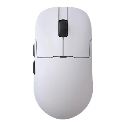 AJ159 gaming mouse in various colours showing its compact shape and Teflon foot pads.