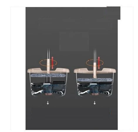 Rotary Mop with Microfiber Cloth and Stainless Steel Handle for Efficient Wet and Dry Cleaning
