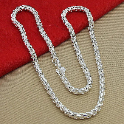 Elegant silver-plated round box necklace clasp for secure and stylish jewelry fastening