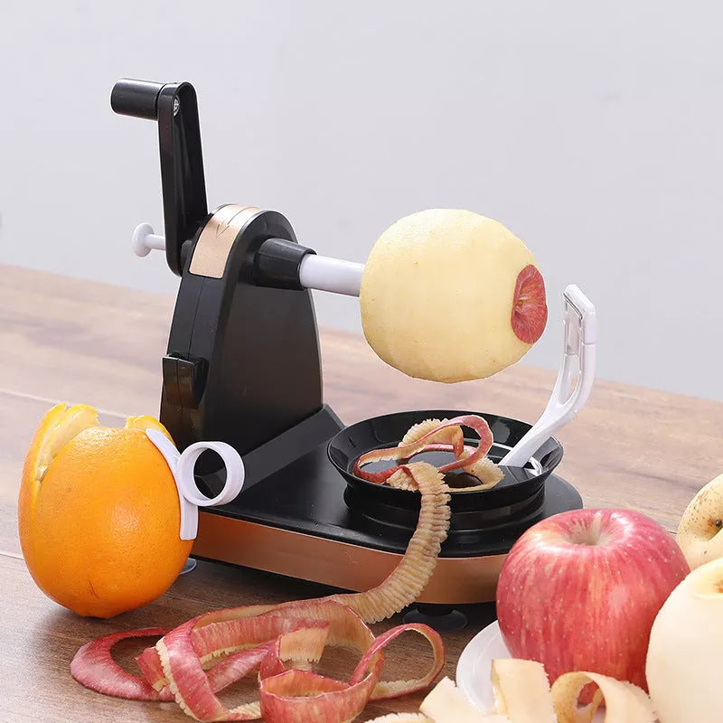 Hand Crank Peeler with stainless steel blade for peeling apples and pears