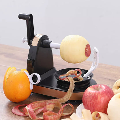Hand Crank Peeler with stainless steel blade for peeling apples and pears