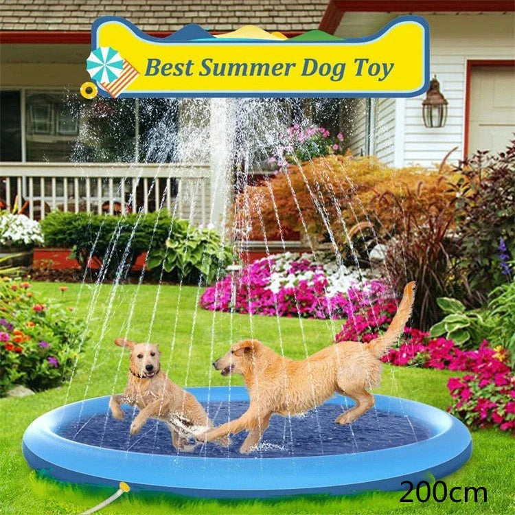 Splash Pad for Kids and Pets - Durable, Non-Slip Outdoor Water Play Mat for Refreshing Backyard Fun