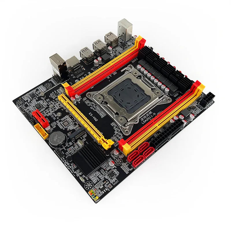X79-VG2 desktop motherboard with LGA 2011 socket, DDR3 slots, PCI Express slot, and multiple connectors