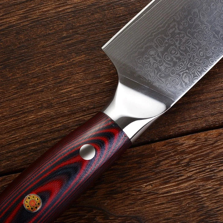 XINZUO 8-inch Chef Knife with VG10 Japanese Damascus steel blade and rosewood handle