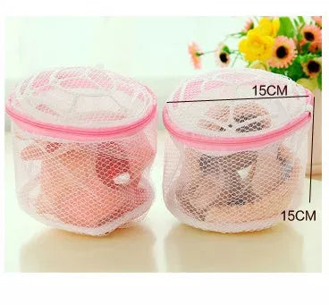 Pink anti-deformation washing storage bag for laundry protection