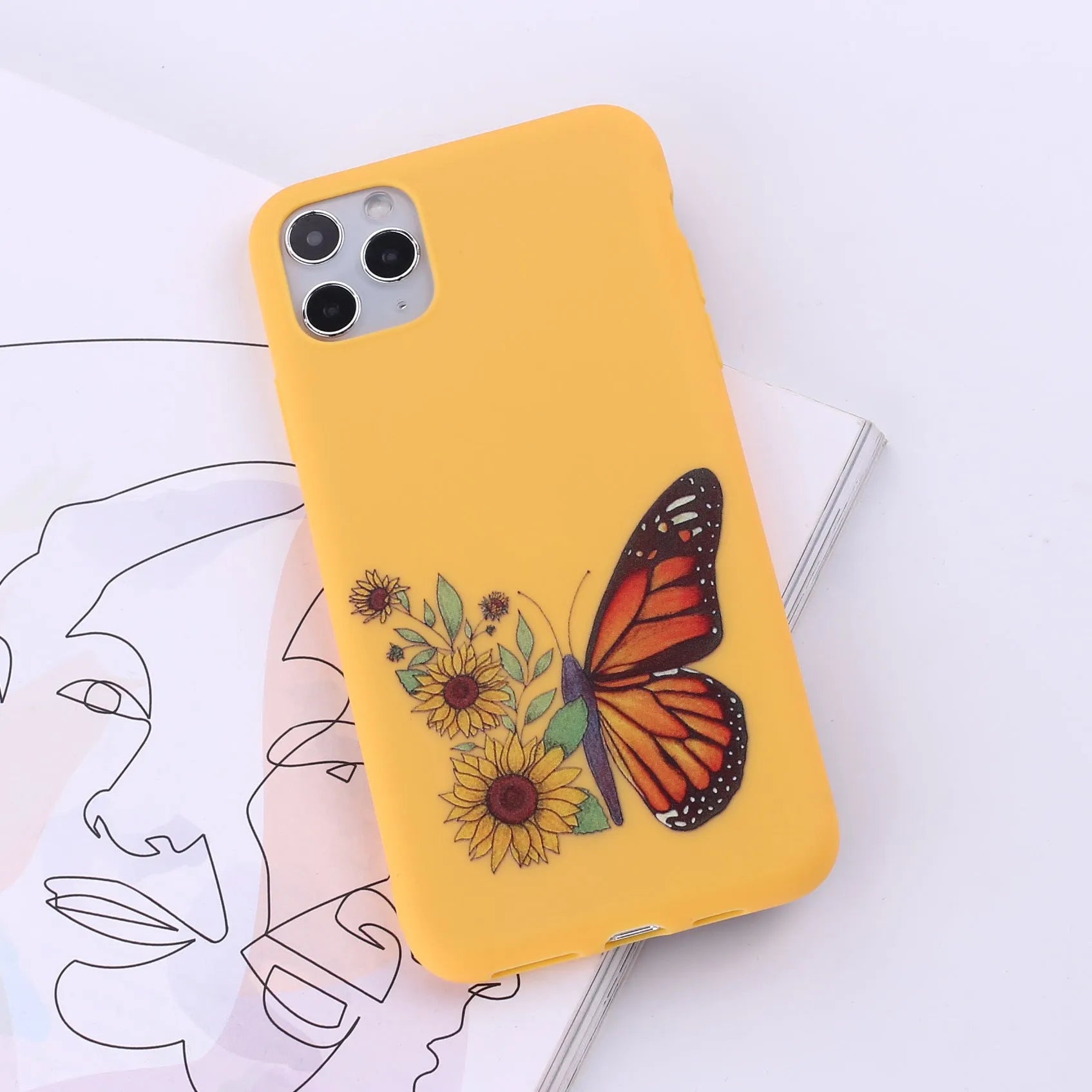 TPU mobile phone case for Apple iPhone in a selection of multi-colour painted back cover designs.