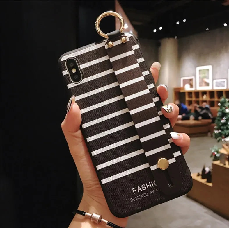 Samsung Galaxy phone case with built-in bracket holder in back cover style