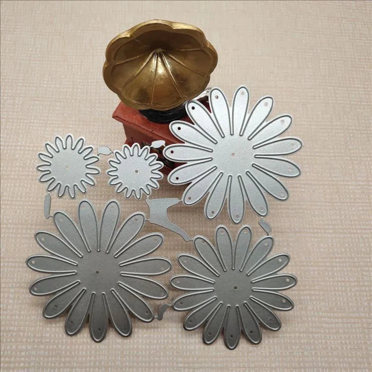 Silver high carbon steel cake cutting mould tool with floral pattern etching capability